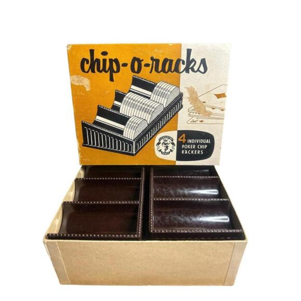 This set of four Chip-O-Racks from Pleasantime Games is perfect for any poker en